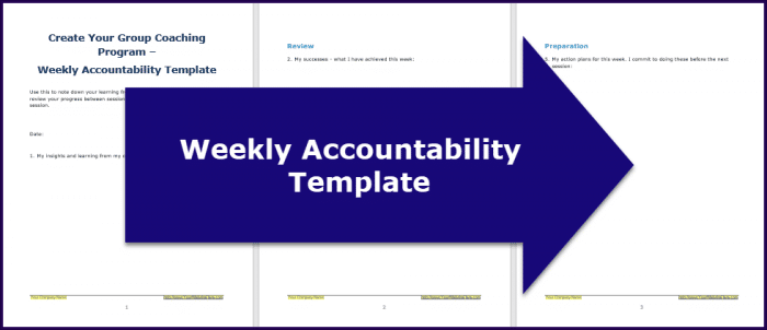 Create Your Group Coaching Program - Accountabilty Template