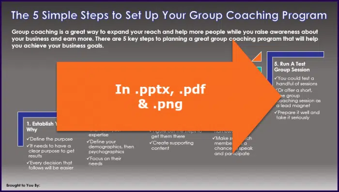 Create Your Group Coaching Program - Opt-In Infographic