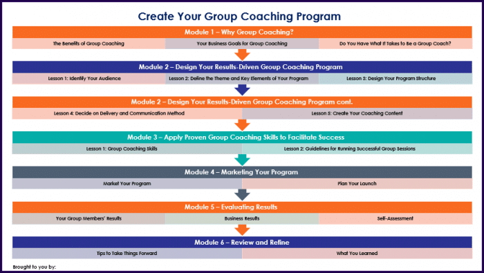 Create Your Group Coaching Program - Overview Infographic