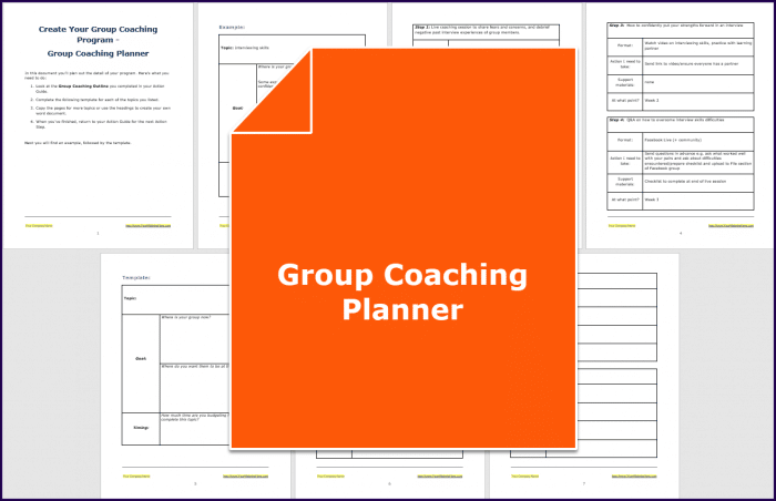 Create Your Group Coaching Program - Planner