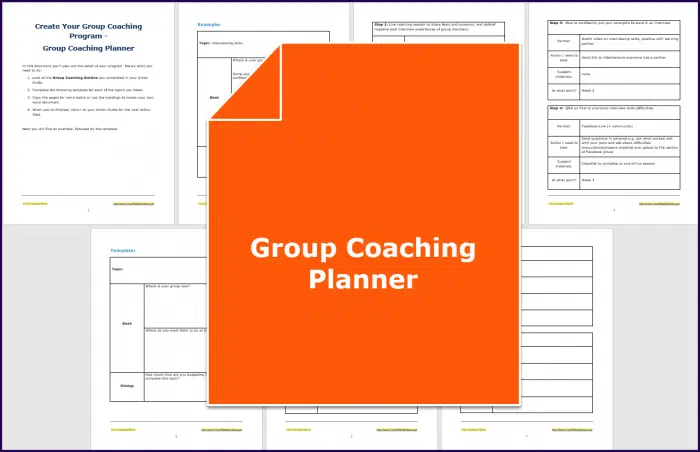 Create Your Group Coaching Program - Planner