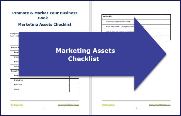 Promote & Market Your Business Book - Assets Checklist