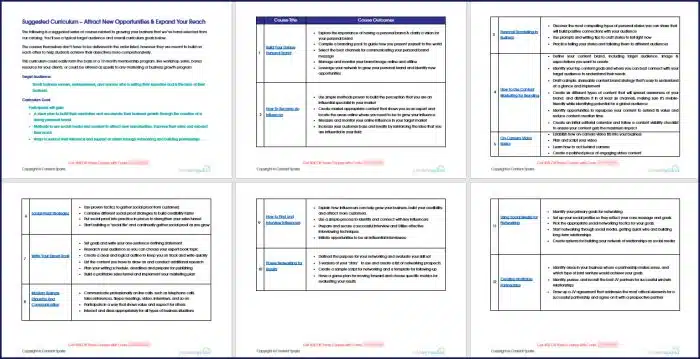 Promote & Market Your Business Book - Curriculum 