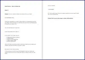 Promote & Market Your Business Book - OptIn Email 1