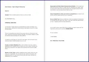Promote & Market Your Business Book - OptIn Email 4