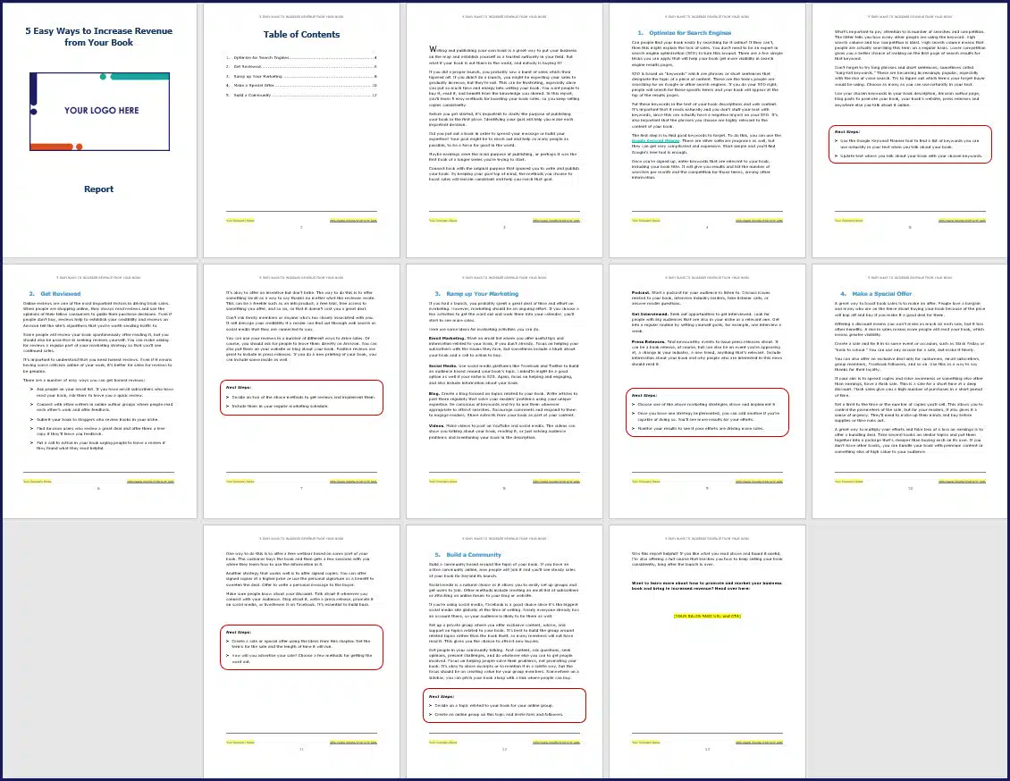Promote & Market Your Business Book - OptIn Report