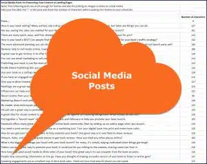 Promote & Market Your Business Book - Social Media Posts