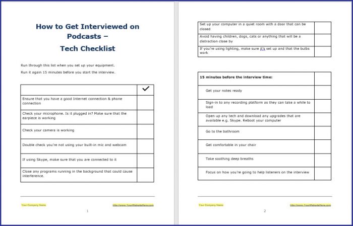 How to Get Interviewed on Podcasts - Tech Checklist