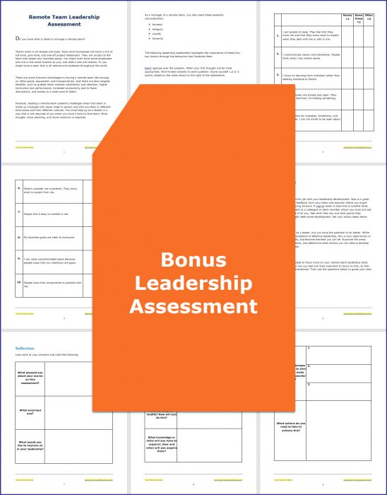 Managing Remote Teams - Bonus Leadership Assessment