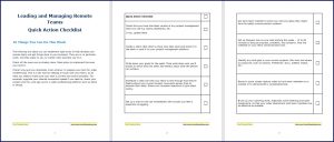 Managing Remote Teams - Quick Action Checklist