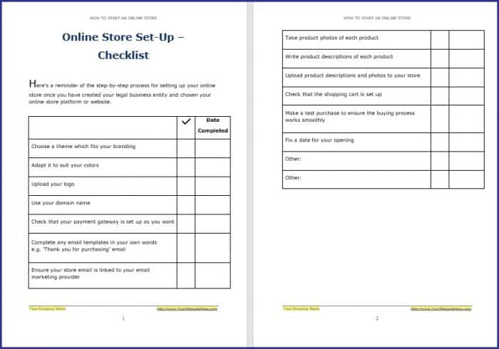 How to Start an Online Store - Online Store Setup Checklist