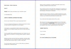 Low Cost Marketing Strategies - OptIn Follow Up Email 2
