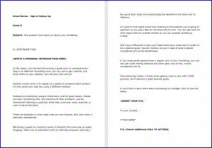 Low Cost Marketing Strategies - OptIn Follow Up Email 6