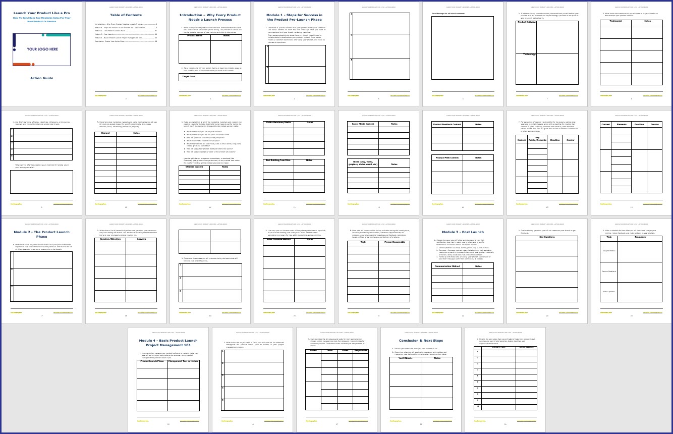 Launch Your Product Like a Pro - Action Guide