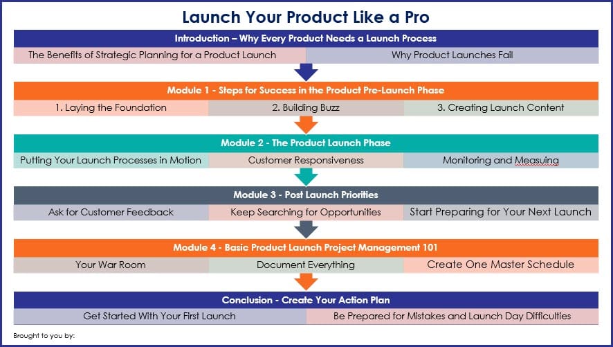 Launch Your Product Like a Pro - Overview Infographic