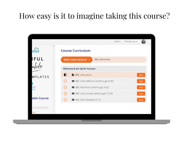 The Power of Beautiful Course Templates for Your Content