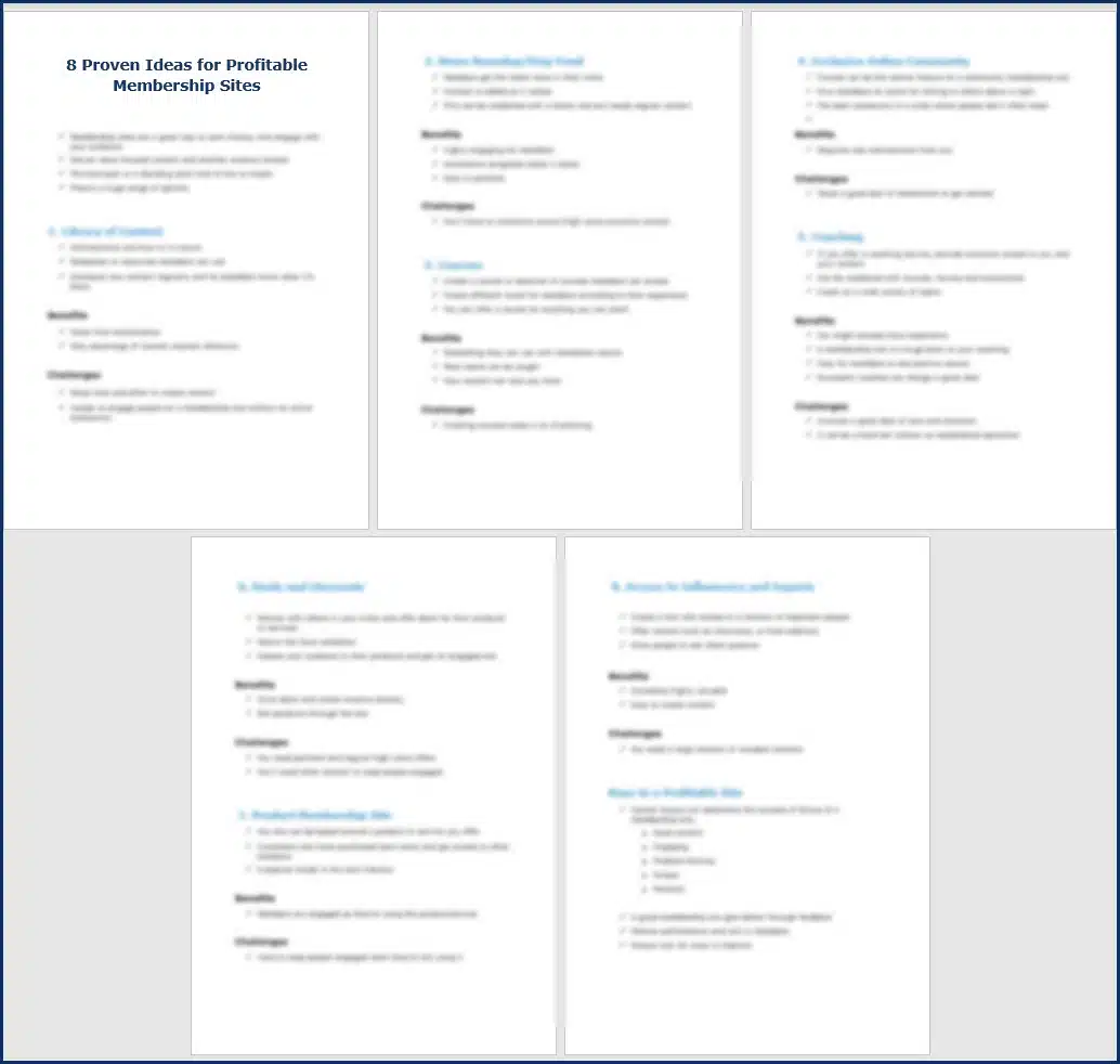 How to Create a Membership Site - OptIn CheatSheet