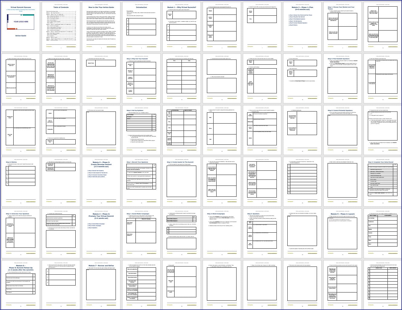 Virtual Summit Success - Action Guide