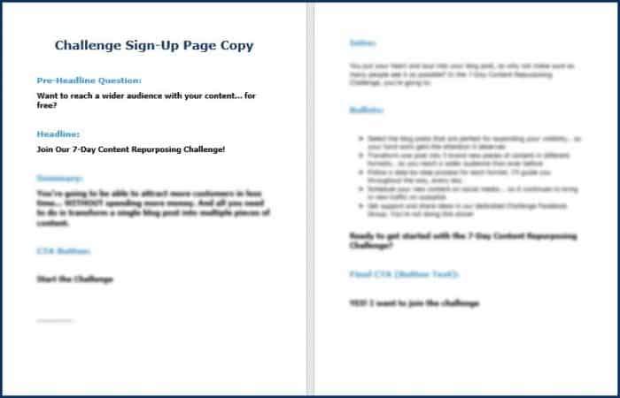 ContentRepurposing ChallengeSignUpCopy