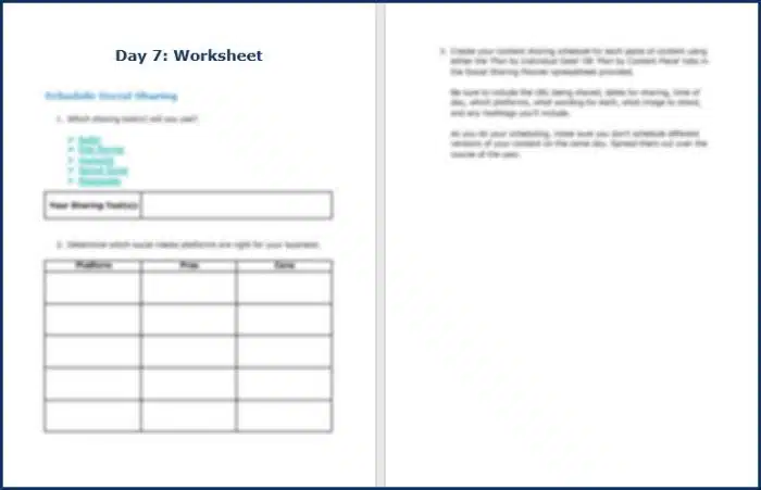 ContentRepurposing DailyWorksheets7