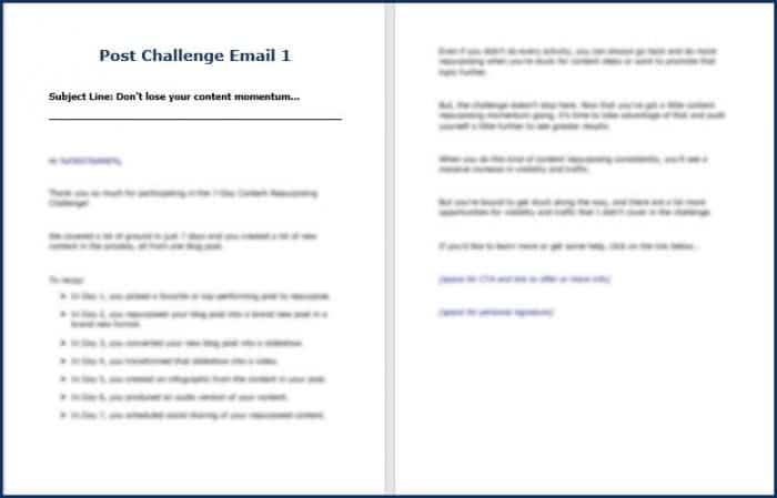 ContentRepurposing PostChallenge Email1