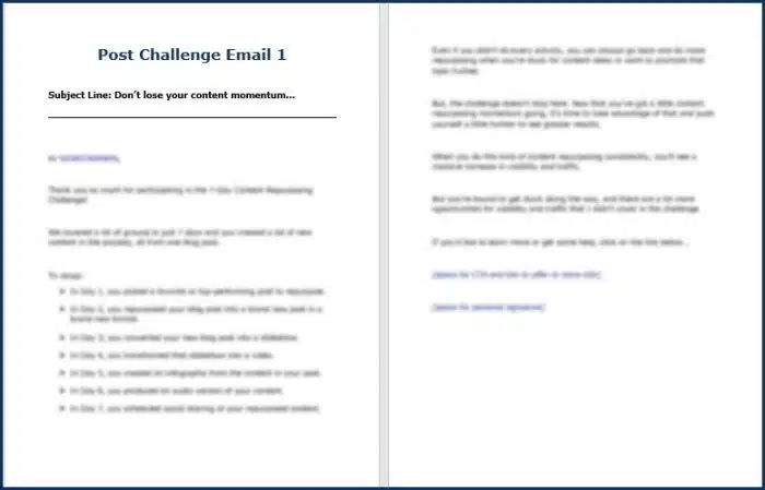 ContentRepurposing PostChallenge Email1