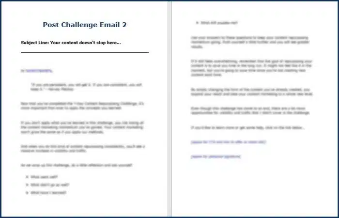 ContentRepurposing PostChallenge Email2