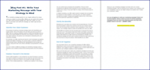 Create Your Marketing Message - Blog Post 1