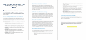 Create Your Marketing Message - Blog Post 5