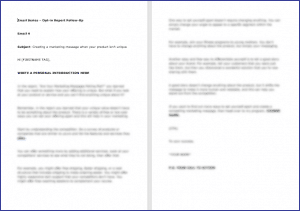 Create Your Marketing Message - Opt In Follow Up Email 4