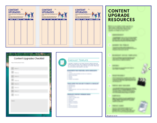 Attract Quality Leads with Content Upgrades - Bonus Templates