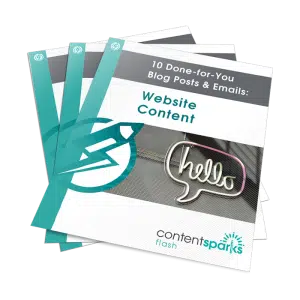 Done for you blog posts and emails on website content