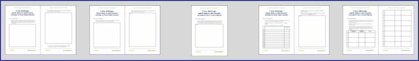 EasyPassive Income - Bonus Challenge Worksheets