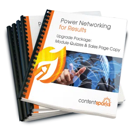 Power Networking for Results – Upgrade Pack