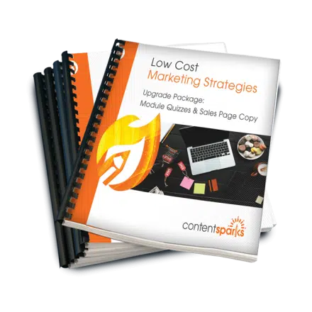 Low Cost Marketing Strategies – Upgrade Package