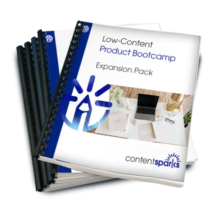 Low-Content Product Bootcamp Expansion Pack