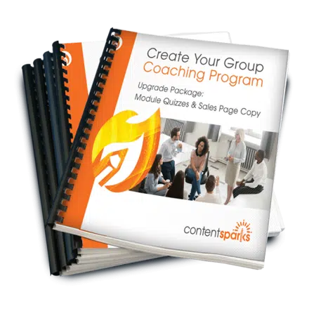 Create Your Group Coaching Program – Upgrade Pack