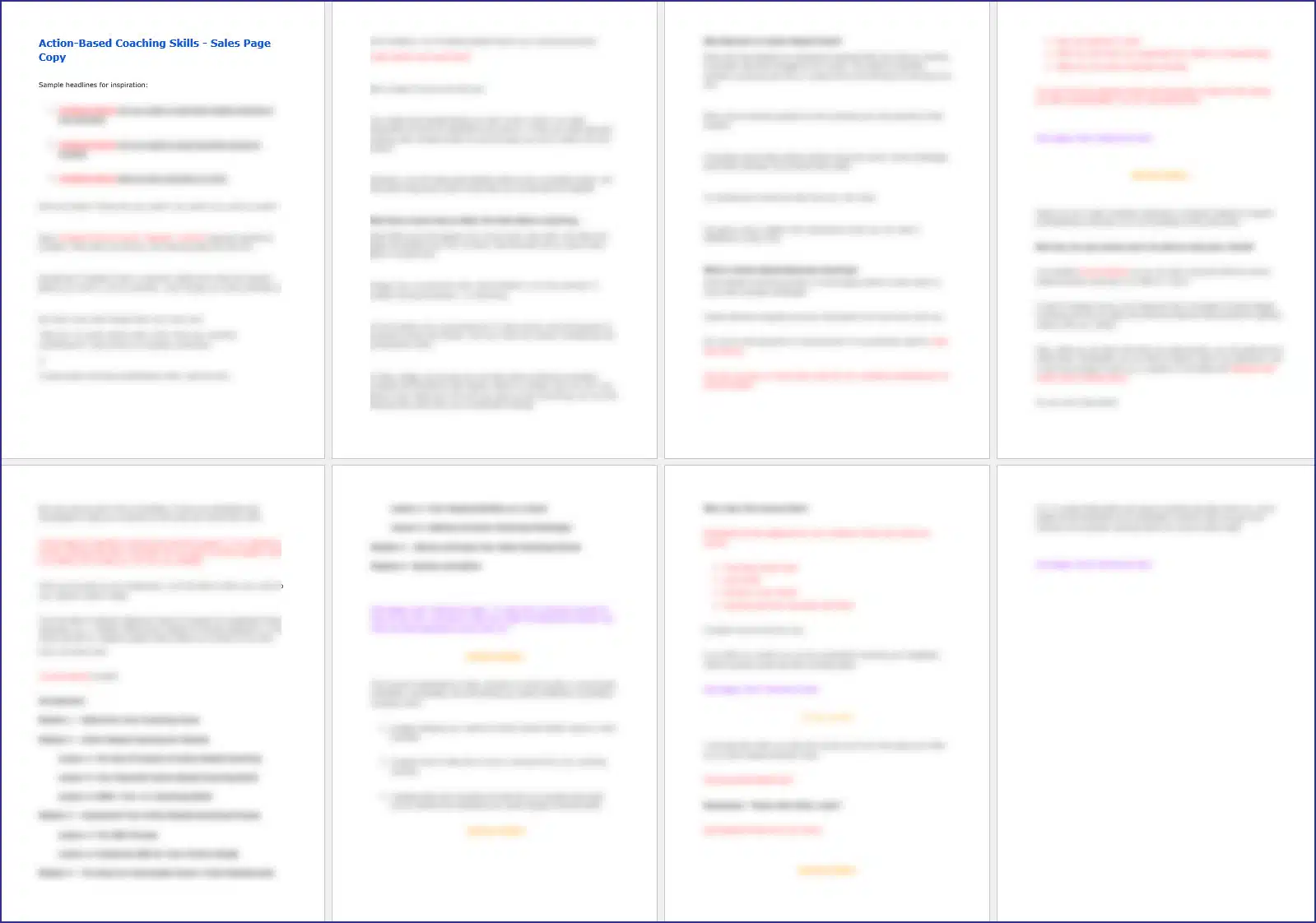 BizCoachingUpgrade Sales Page Copy