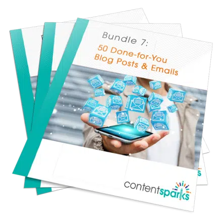 50 Done-for-You Blog Posts & Emails: Bundle 7