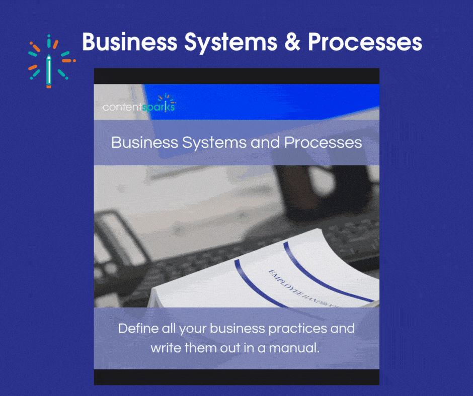 Business systems and processes graphics