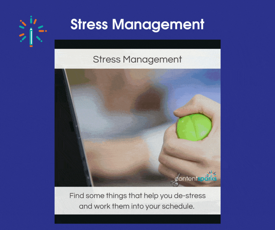 Stress management graphics