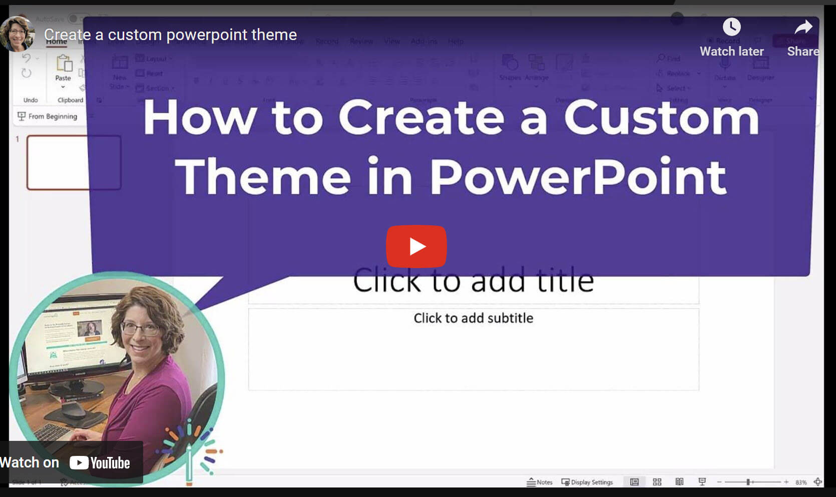 how to create a powerpoint presentation theme