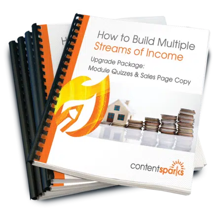 How to Build Multiple Streams of Income Upgrade Pack