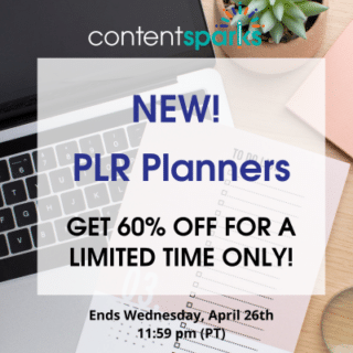 PLR Planners sale