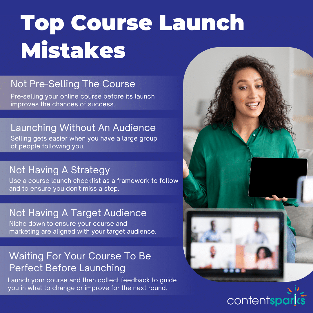 Blog Post Graphic - Top Course Launch Mistakes Blog Post Graphic Top Course Launch Mistakes
