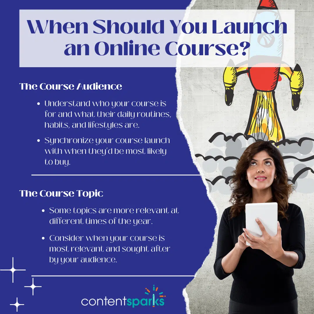 Best time to launch a course