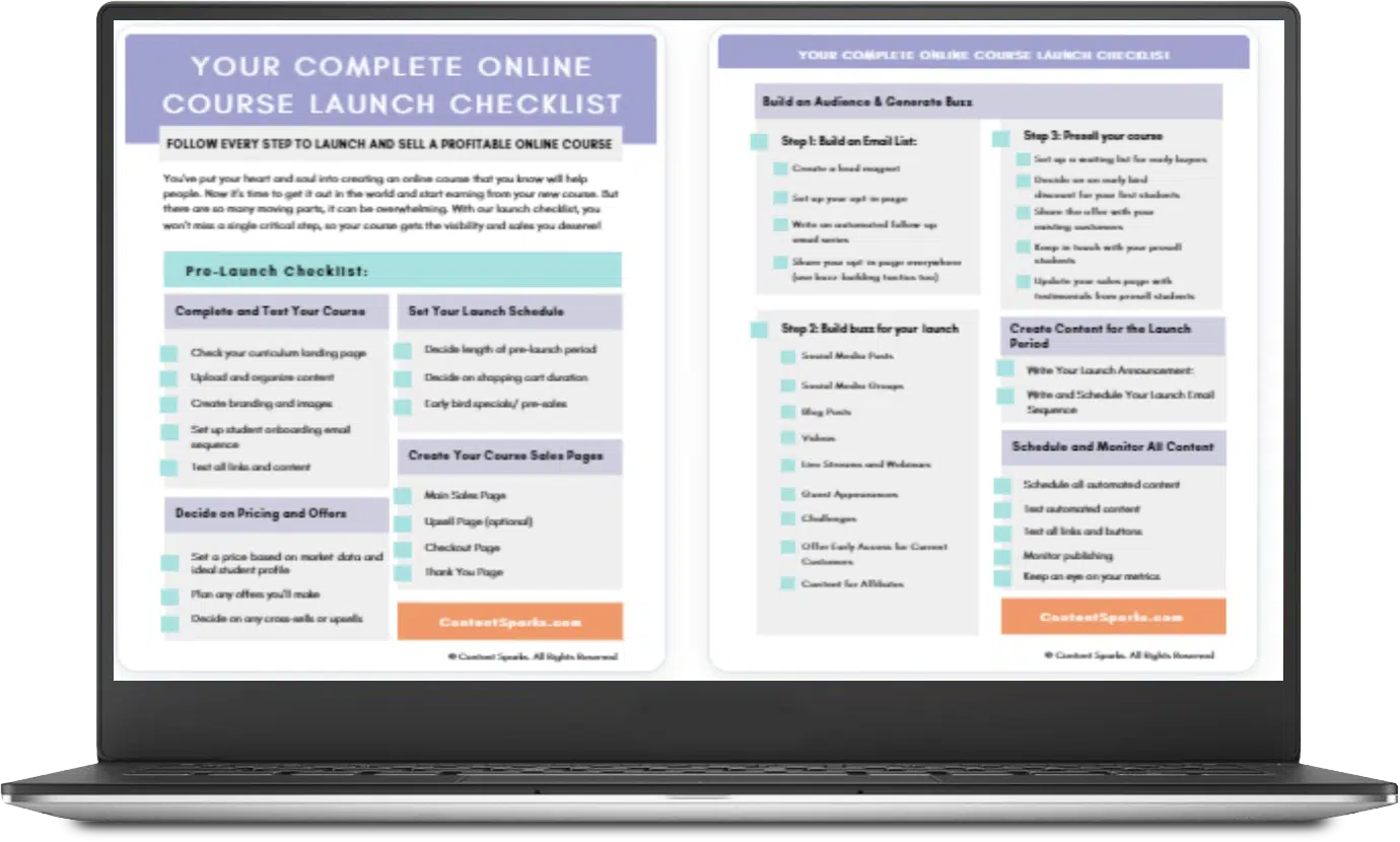 The Ultimate Online Course Launch Checklist