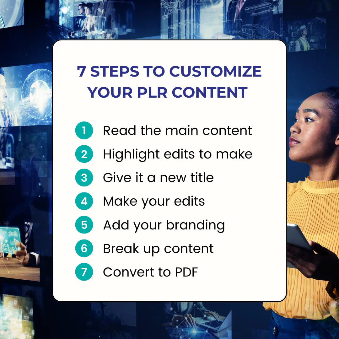 How to Quickly Customize Your Brandable PLR Content [Checklist]