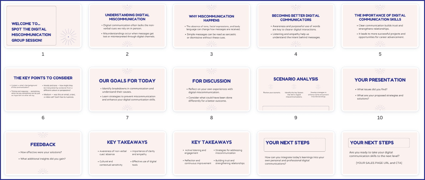 Digital Communication Skills - Activity slides