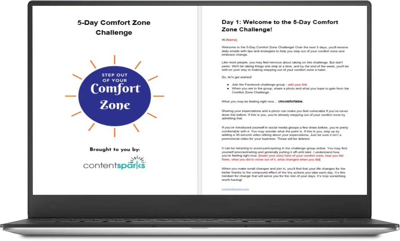 Step Out of Your Comfort Zone Challenge